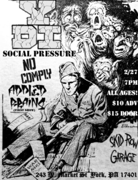 YDI, Social Pressure, No Comply, and Addled Brains at Skid Row Garage