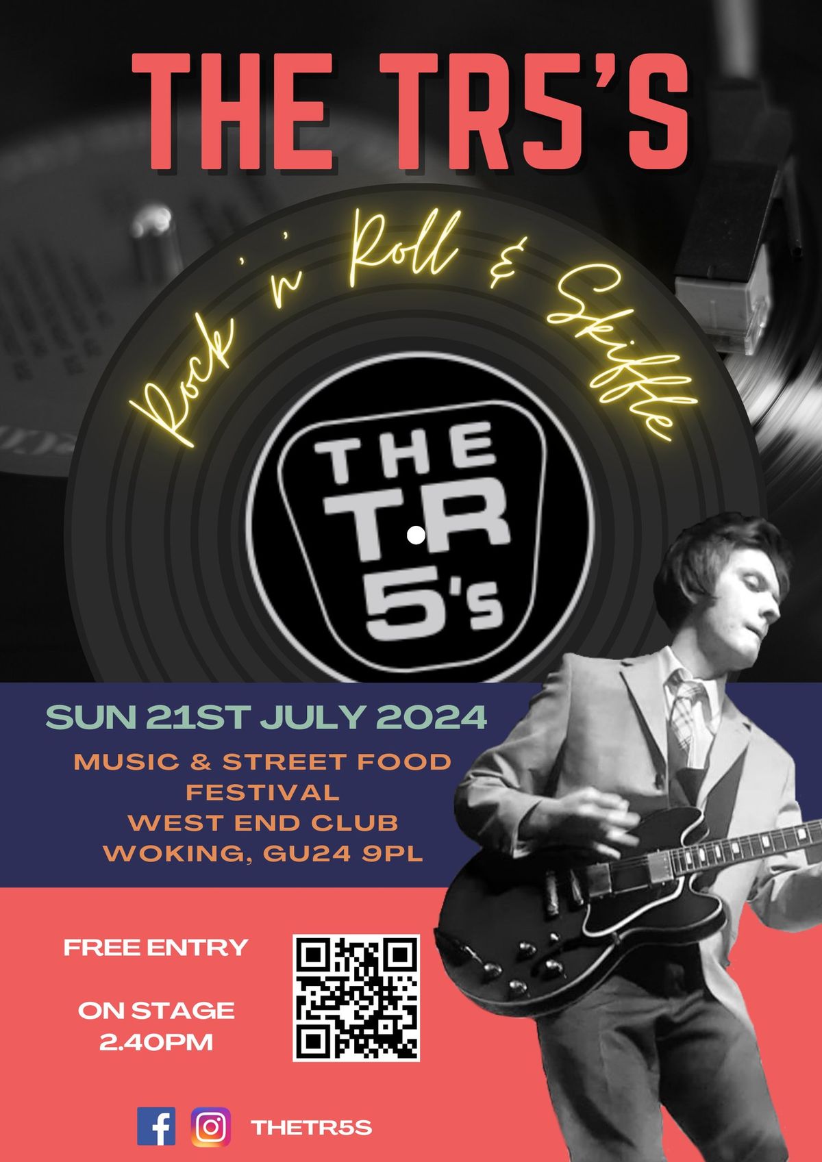 The TR5's at Music & Street Food Festival @ West End Social Club, Woking
