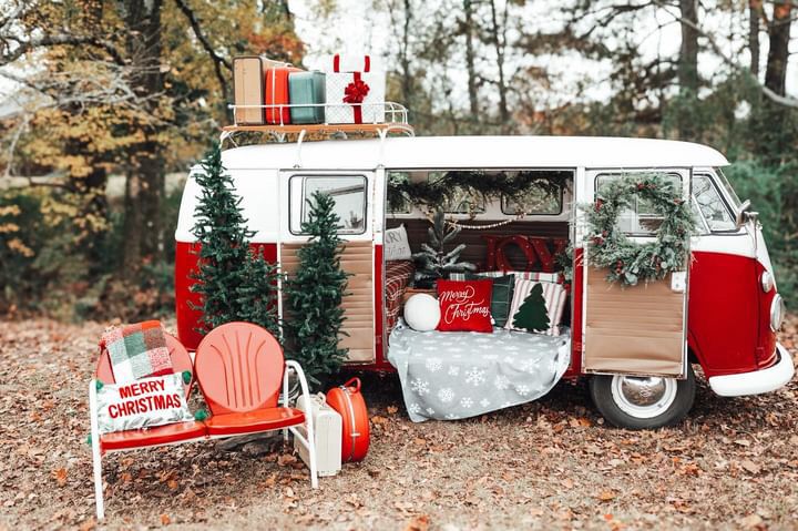 Christmas VW Bus Mini Session