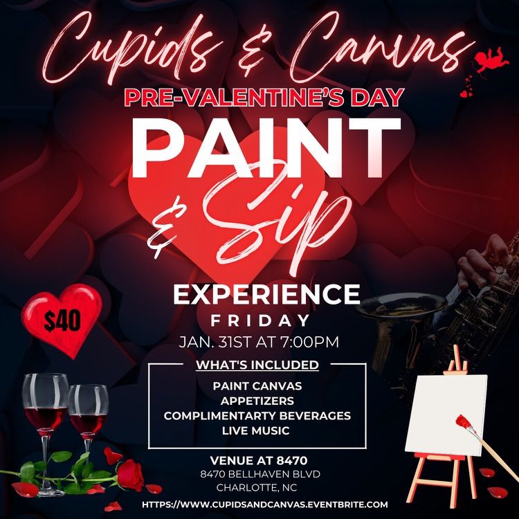 Cupids and Canvas Pre Valentines Sip and Paint