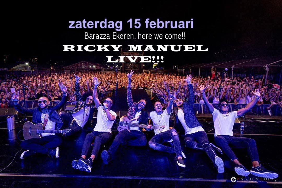 ZATERDAG 15 FEBRUARI: Live concert RICKY MANUEL @ Barazza (Ekeren):