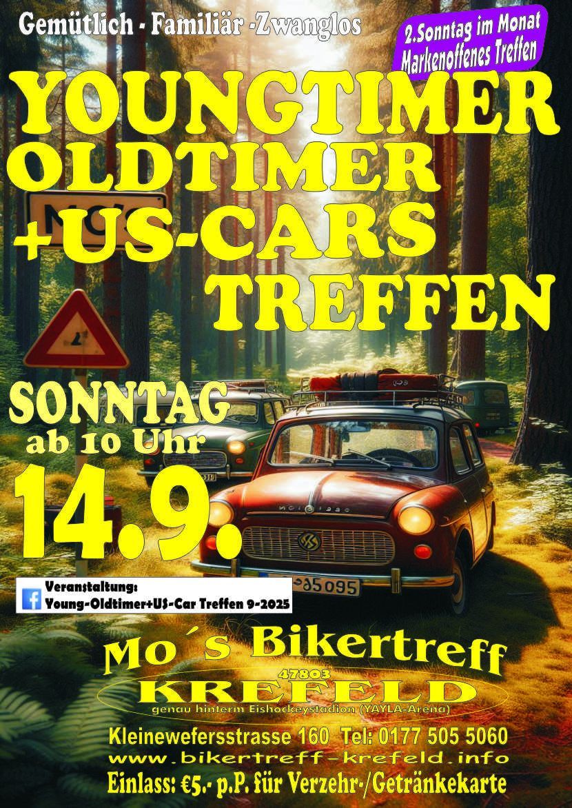 Youngtimer Oldtimer + US-Car Treffen 9-2025