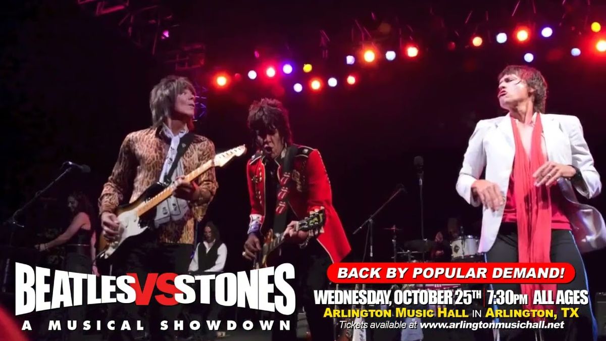 Beatles vs Stones - A Musical Showdown at Arlington Music Hall