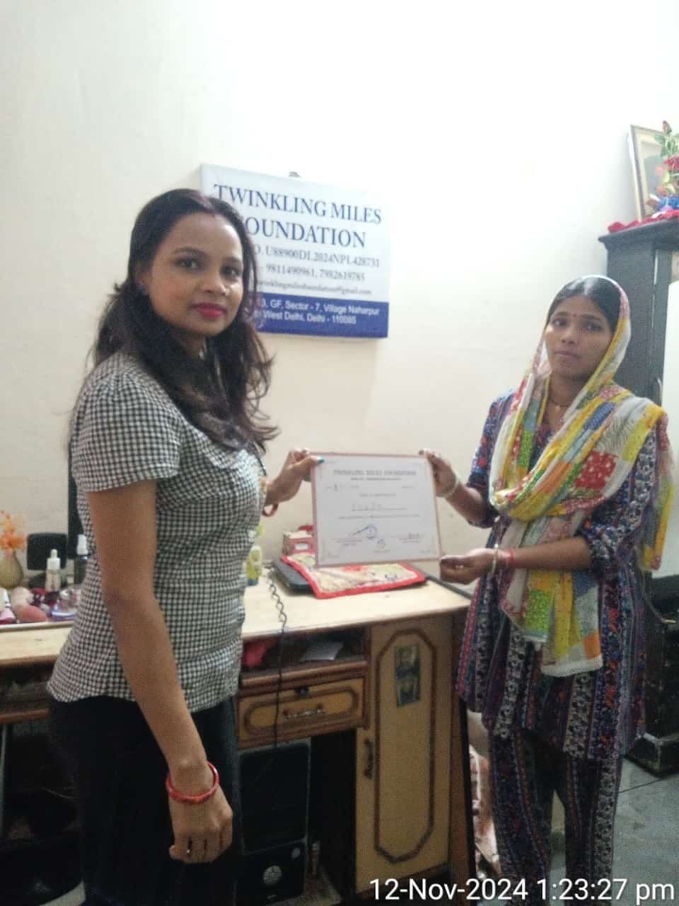 certificate distribution event..