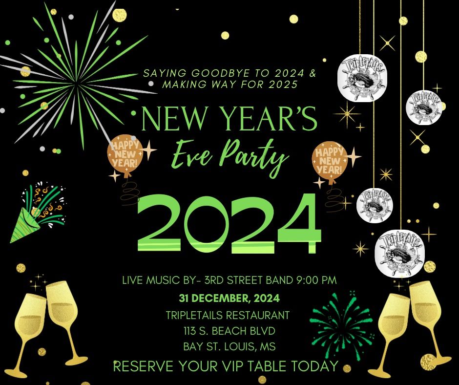 New Year\u2019s Eve Bash- Tripletails Restaurant 