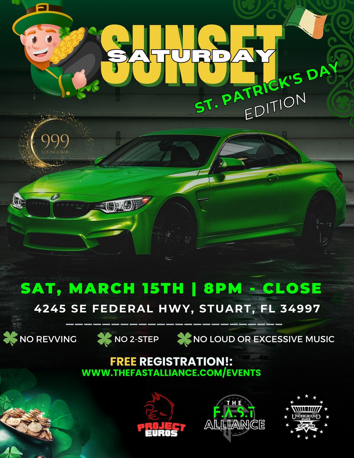 Sunset Saturday: St. Patty's Car Show