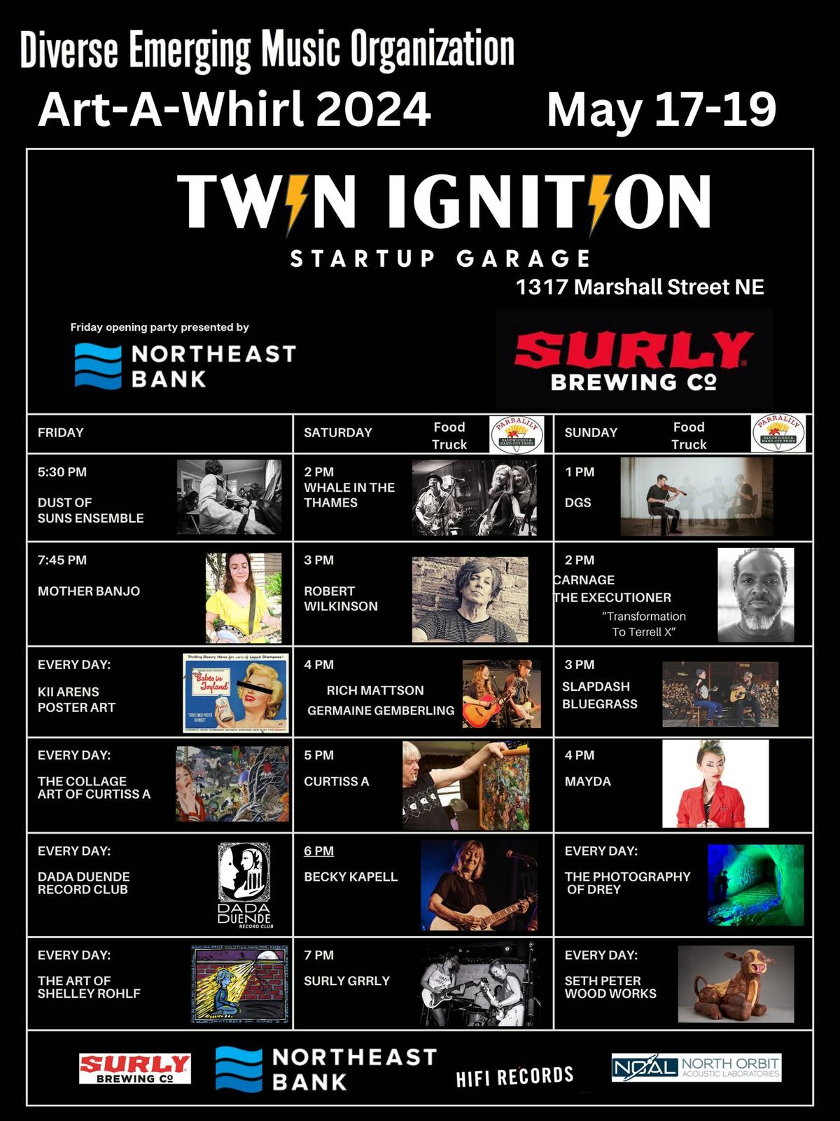 Art-a-Whirl at Twin Ignition Startup Garage