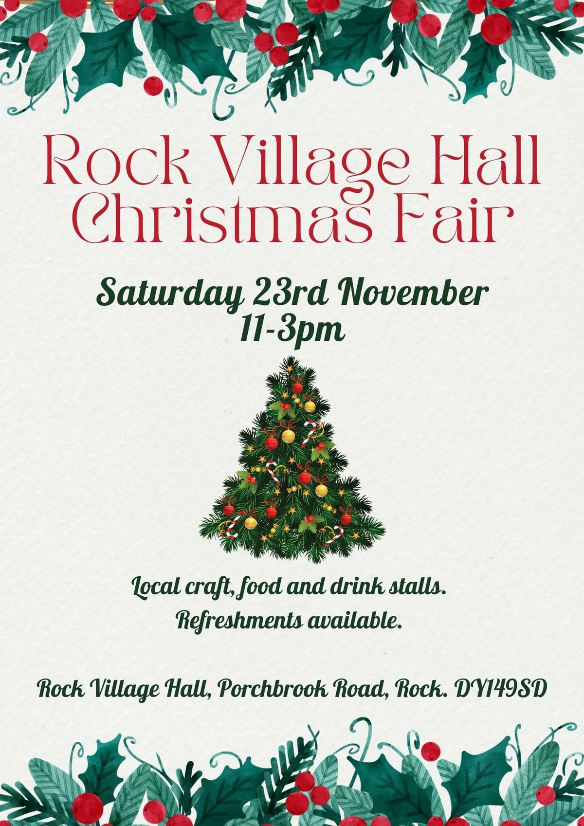 Rock Village Hall Christmas Fair 