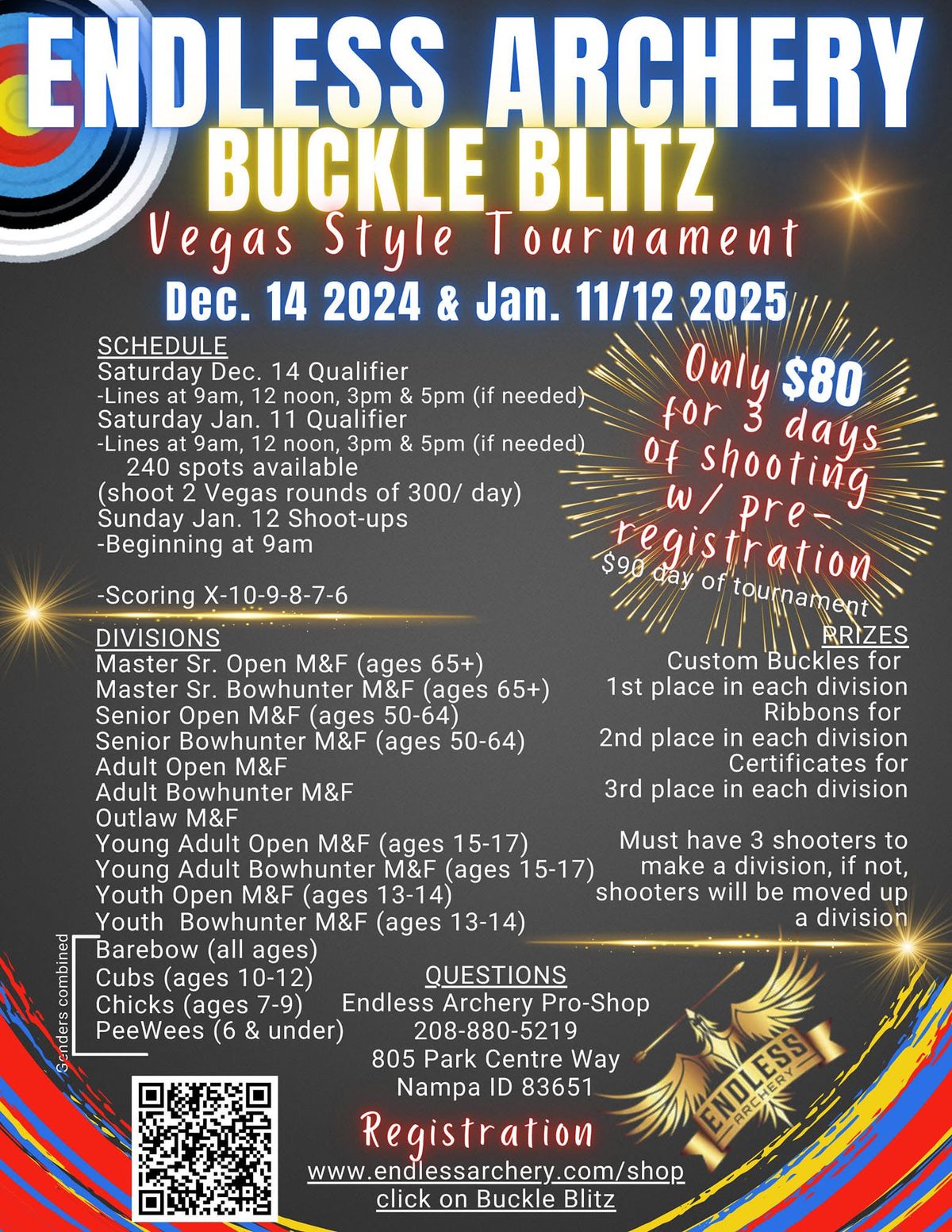 Endless Archery Buckle Blitz - Vegas Style Tournament