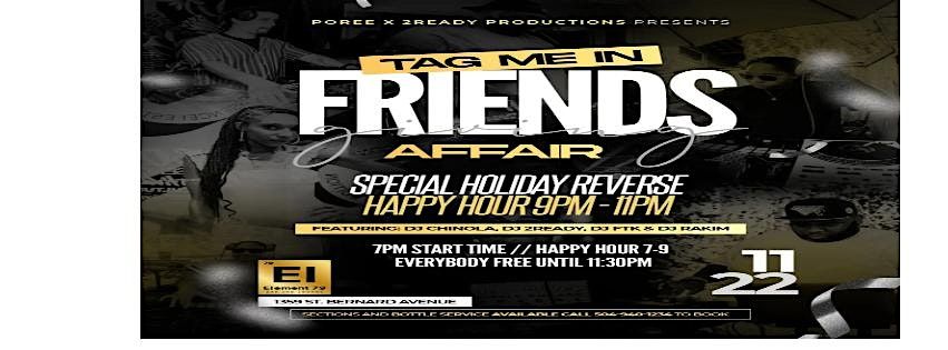 " TAG ME IN" FRIENDSGIVING AFFAIR