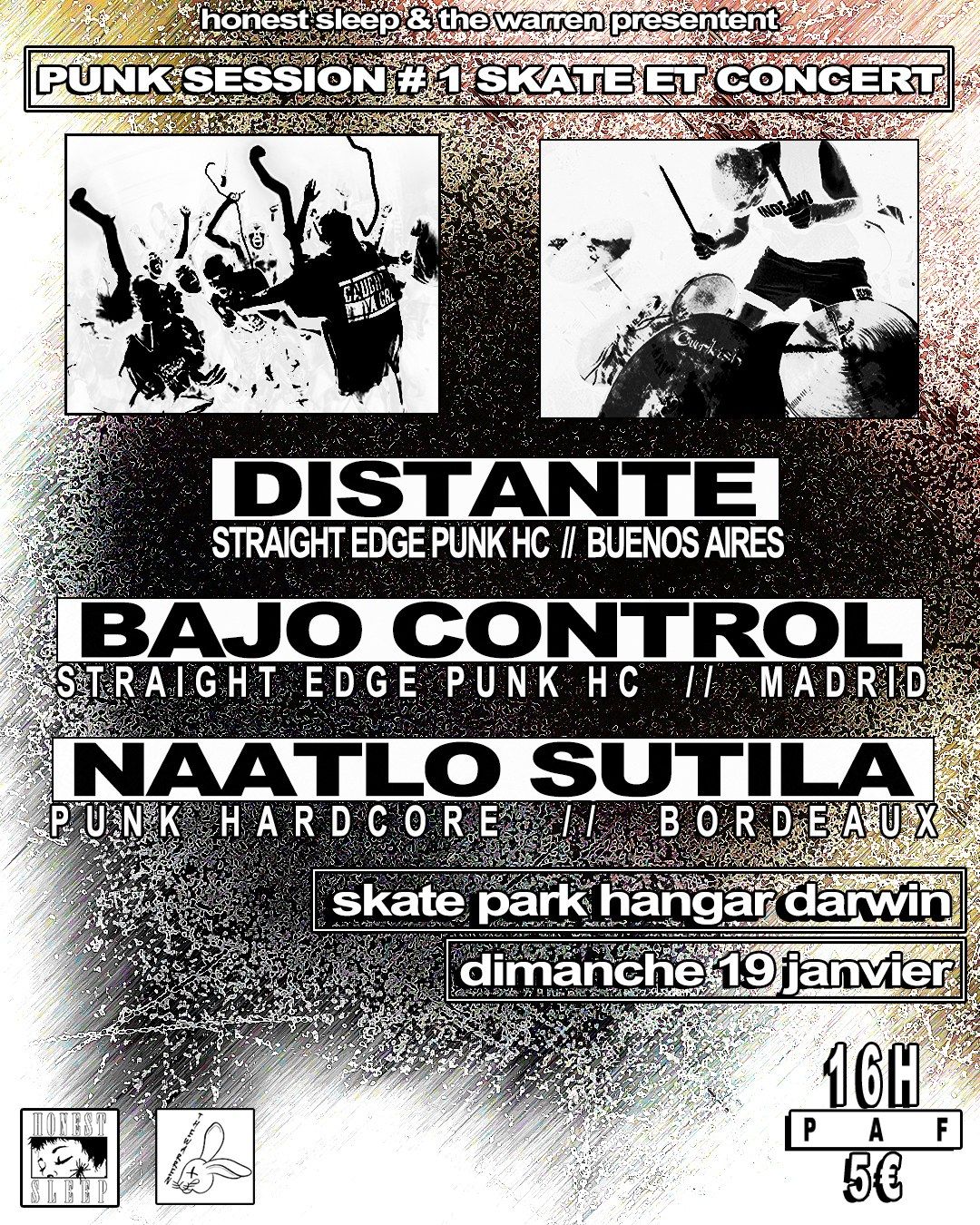 PUNK SESSION#1 BAJO CONTROL + DISTANTE + NAATLO SUTILA 