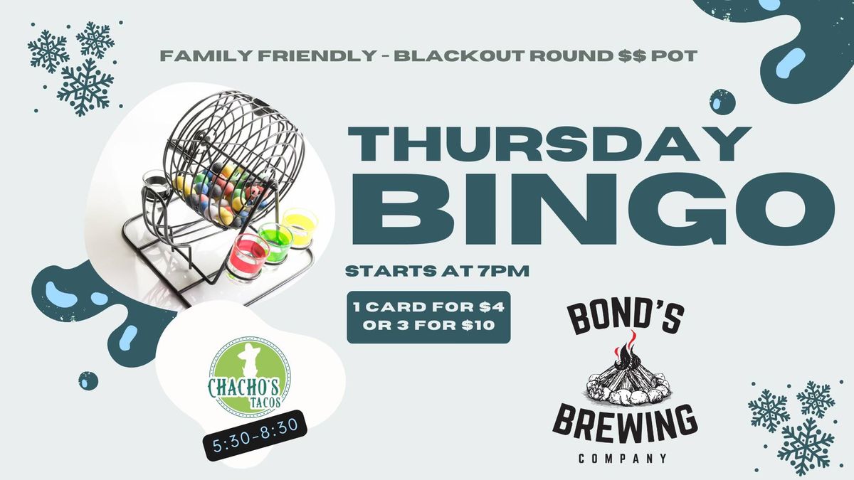 BINGO at Bond's