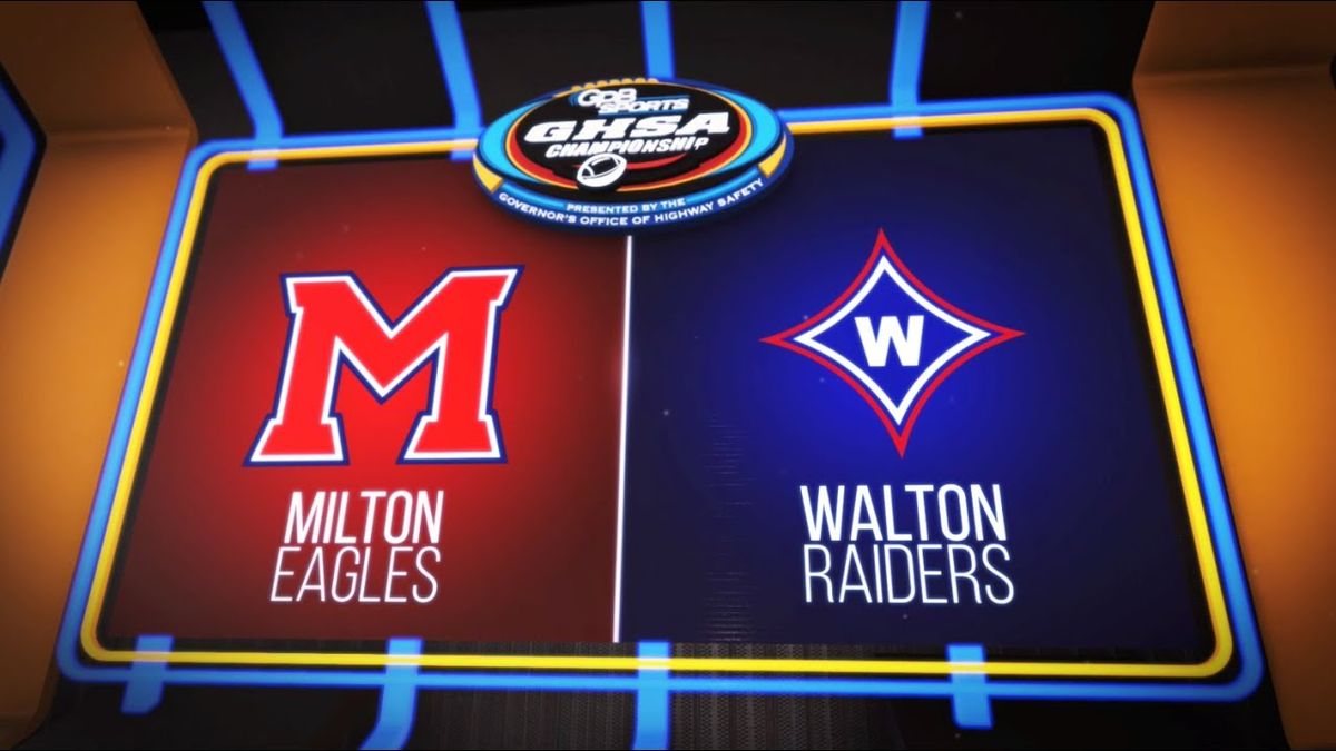Milton Eagles vs. Walton Raiders