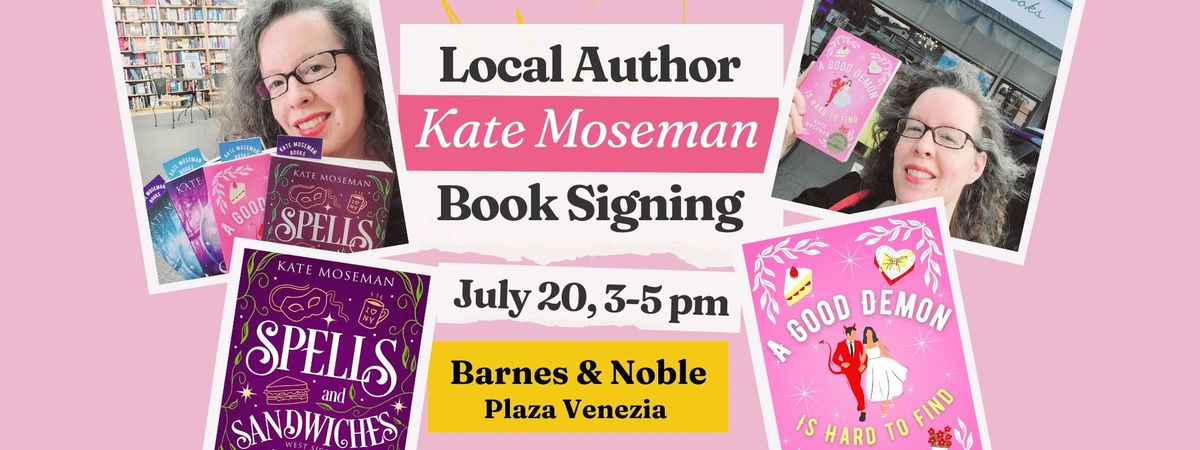 Book Signing: Local Author Kate Moseman