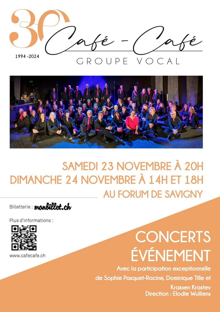 Les 30 ans de Caf\u00e9-Caf\u00e9 - 3 concerts \u00e9v\u00e8nement