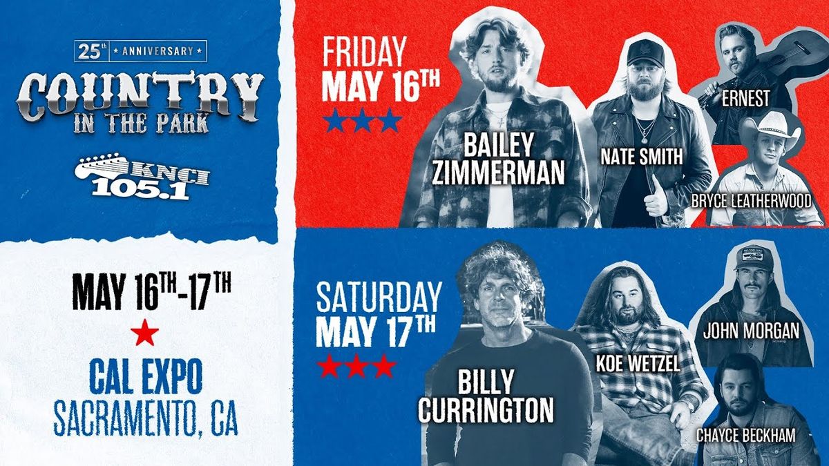 Country In The Park: Bailey Zimmerman & Billy Currington - 2 Day Pass