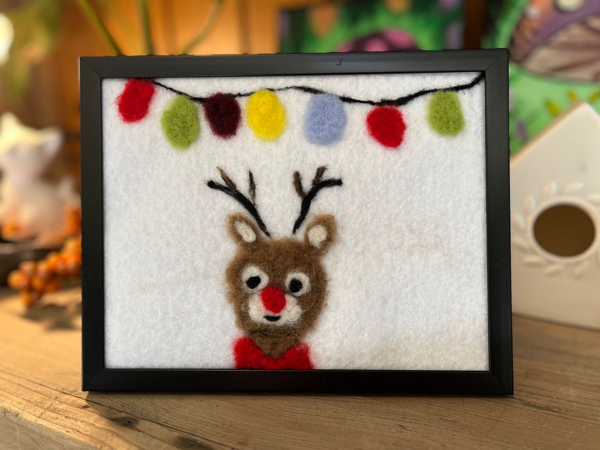 Christmas needle felting class