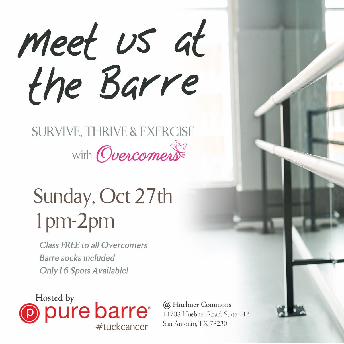 Meet us at the Barre 