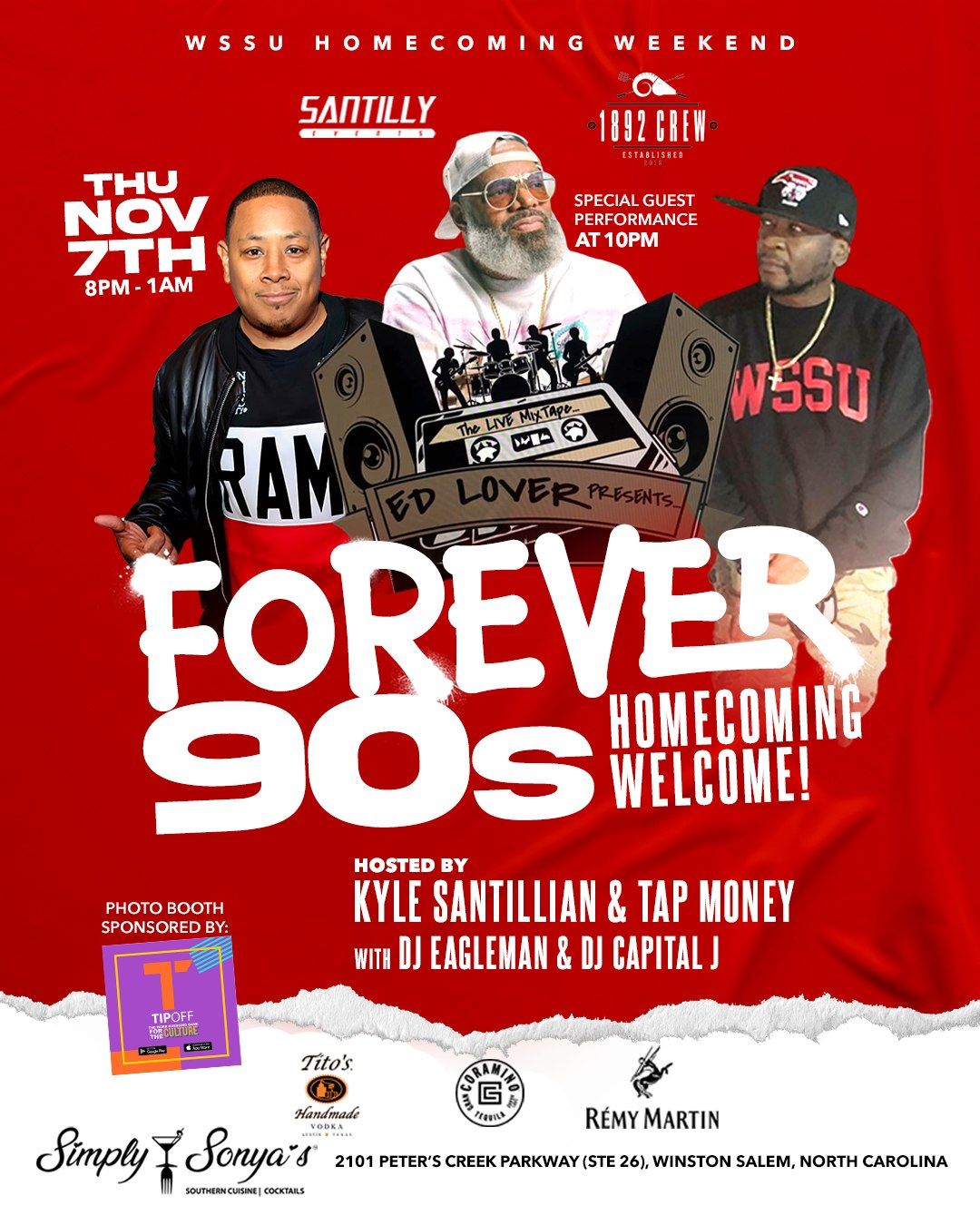 WSSU FOREVER 90s featuring ED LOVER & The Live Mixtape Band!