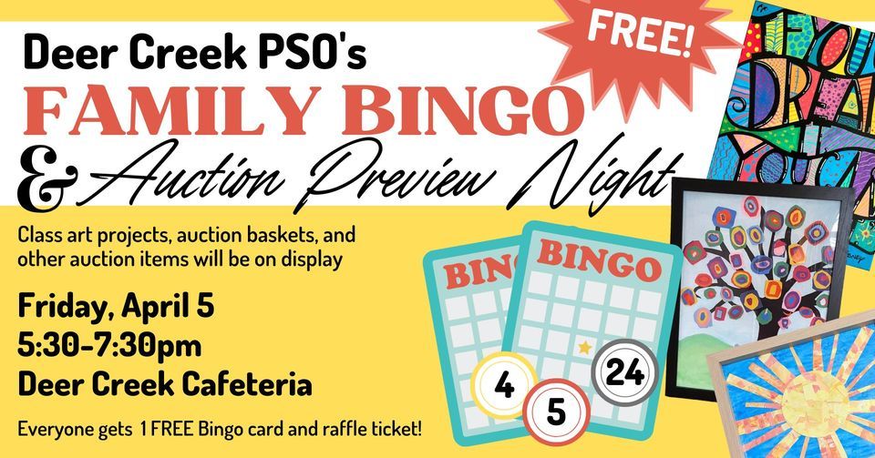 Bingo Night + Auction Preview