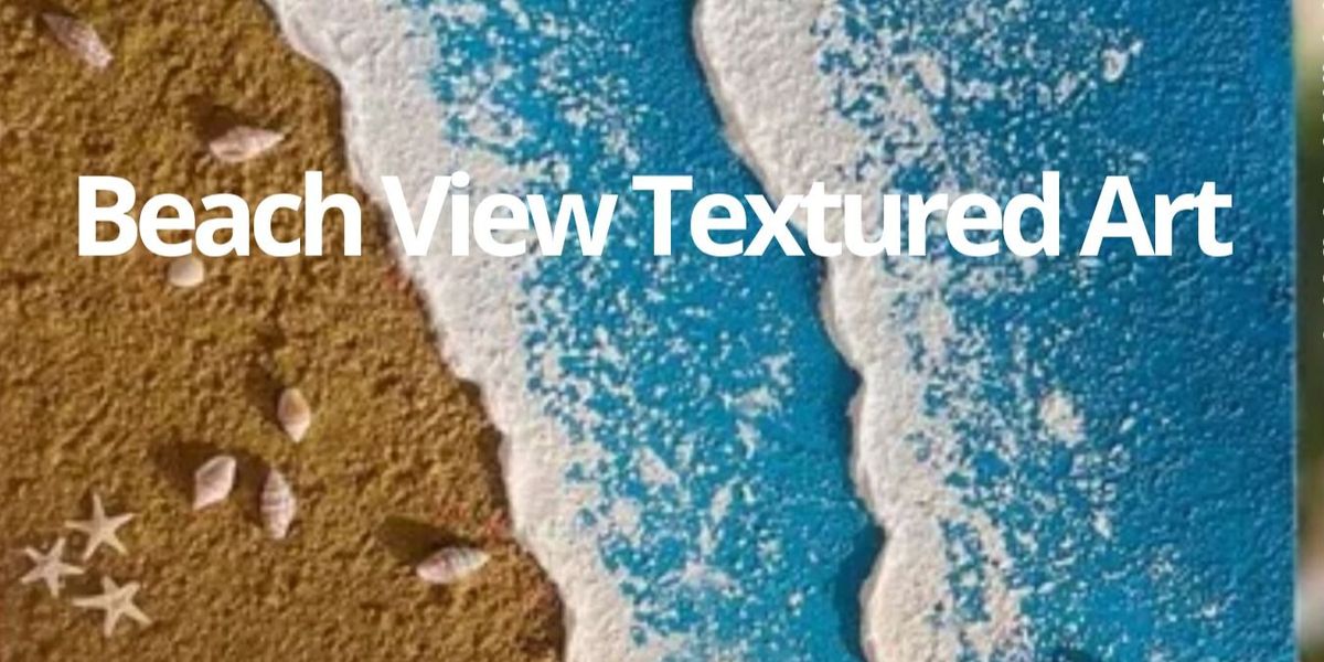Beach View Textured Art
