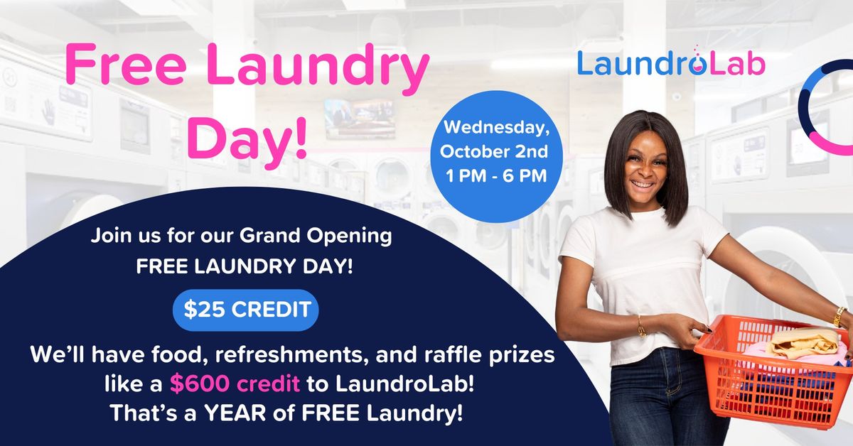 Grand Opening Celebration & Free Laundry Day