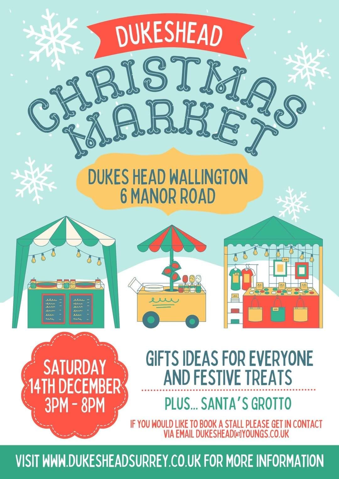 Dukes Head xmas market - corner gallery stall