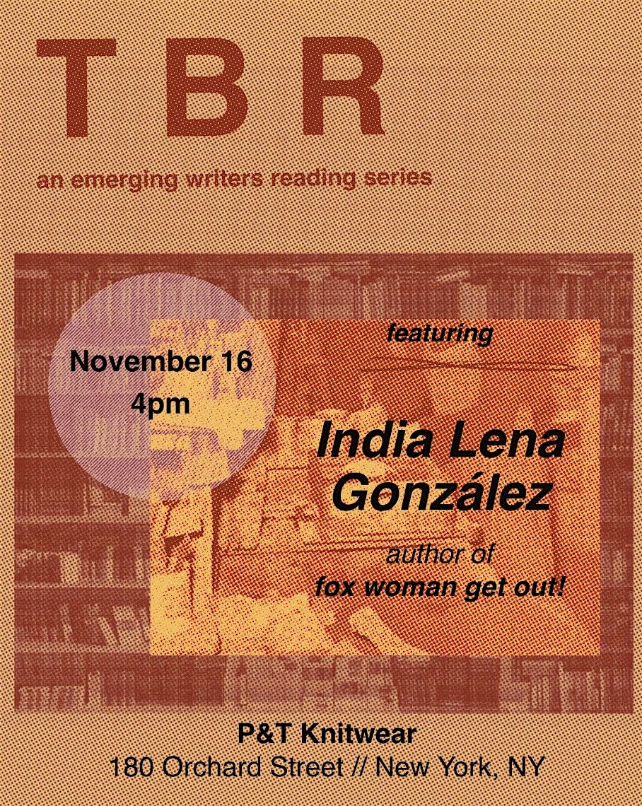 TBR: An Emerging Writer Reading Series