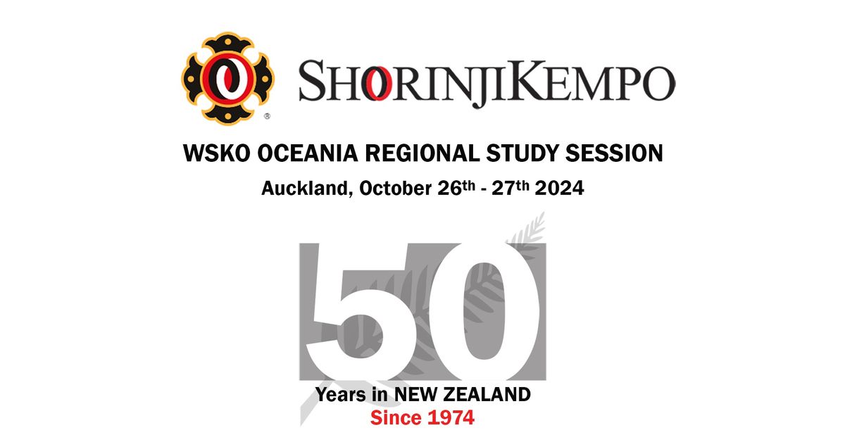 Shorinji Kempo Oceania Regional Study Session in Auckland October 26 - 27 (gradings on October 25)