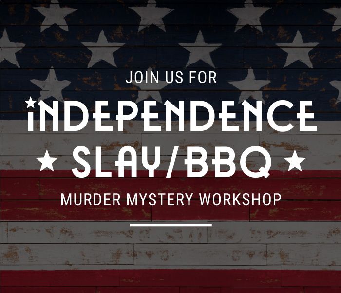 Board & Brush Independence Slay\/BBQ Murder Mystery DIY Time Crunch Workshop