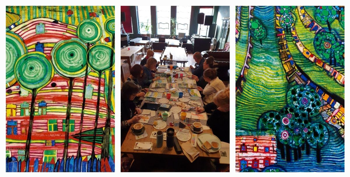 Hundertwasser, Painting workshop