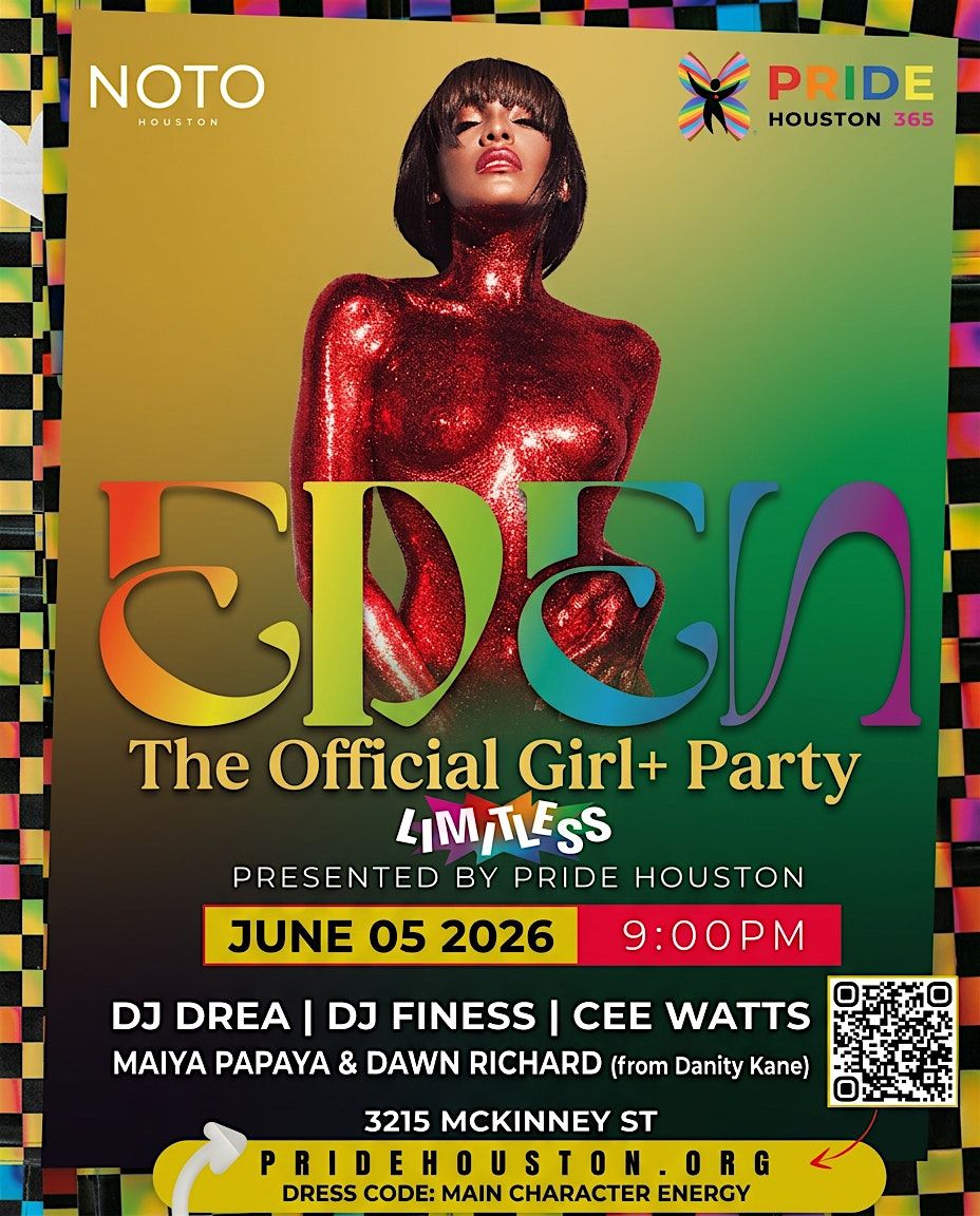 EDEN: Pride Houston Official Women+ Party