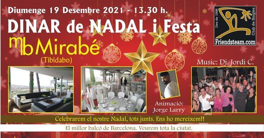 Diumenge 19 Desembre 2021 - DINAR de NADAL i Festa del Club - Club Friendsteam.com