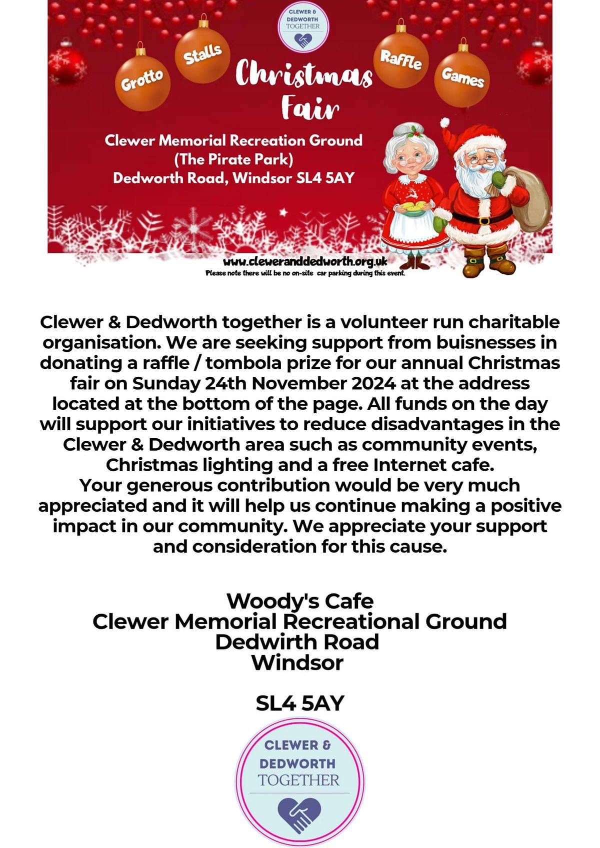 Clewer & Dedworth Together Fundraiser