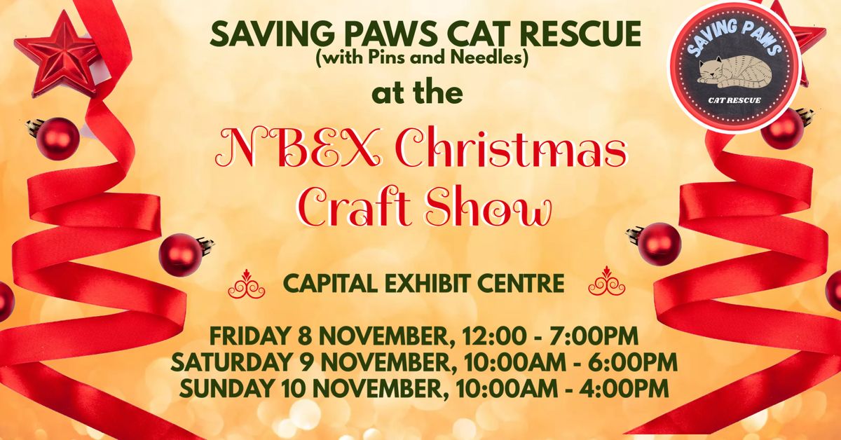 Saving Paws Cat Rescue (with Pins and Needles) at the NBEX Christmas Craft Show