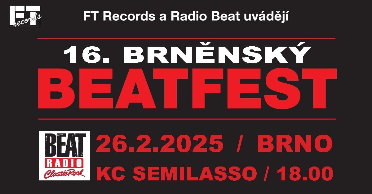 16. Brn\u011bnsk\u00fd Beatfest 2025