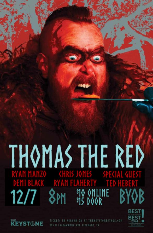 ComedyNight featuring Thomas The Red, Ryan Manzo, Chris Jones, Demi Black, Ryan Flaherty, Ted Hebert