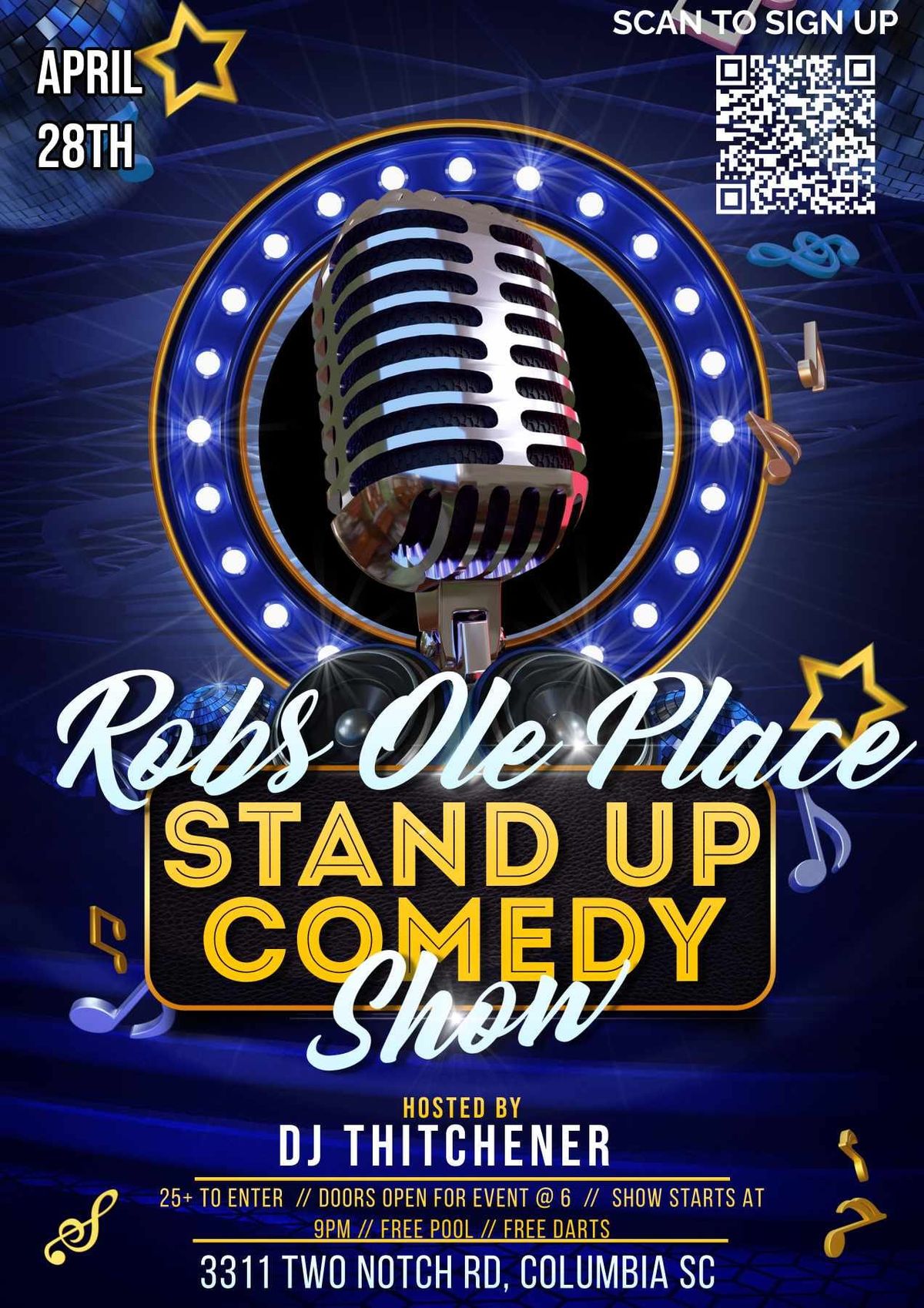1st Ever Comedy Night at Robs Ole Place