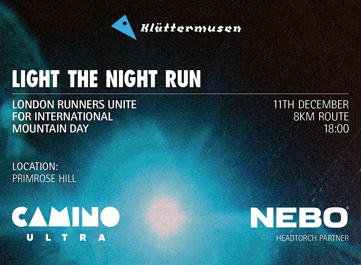Kl\u00e4ttermusen Light The Night Run - Runners Unite for Global Mountain Day