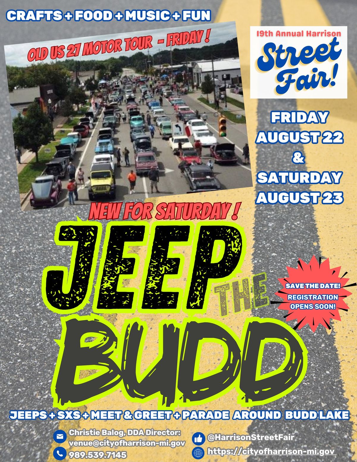 Street Fair Saturday - JEEP THE BUDD! 