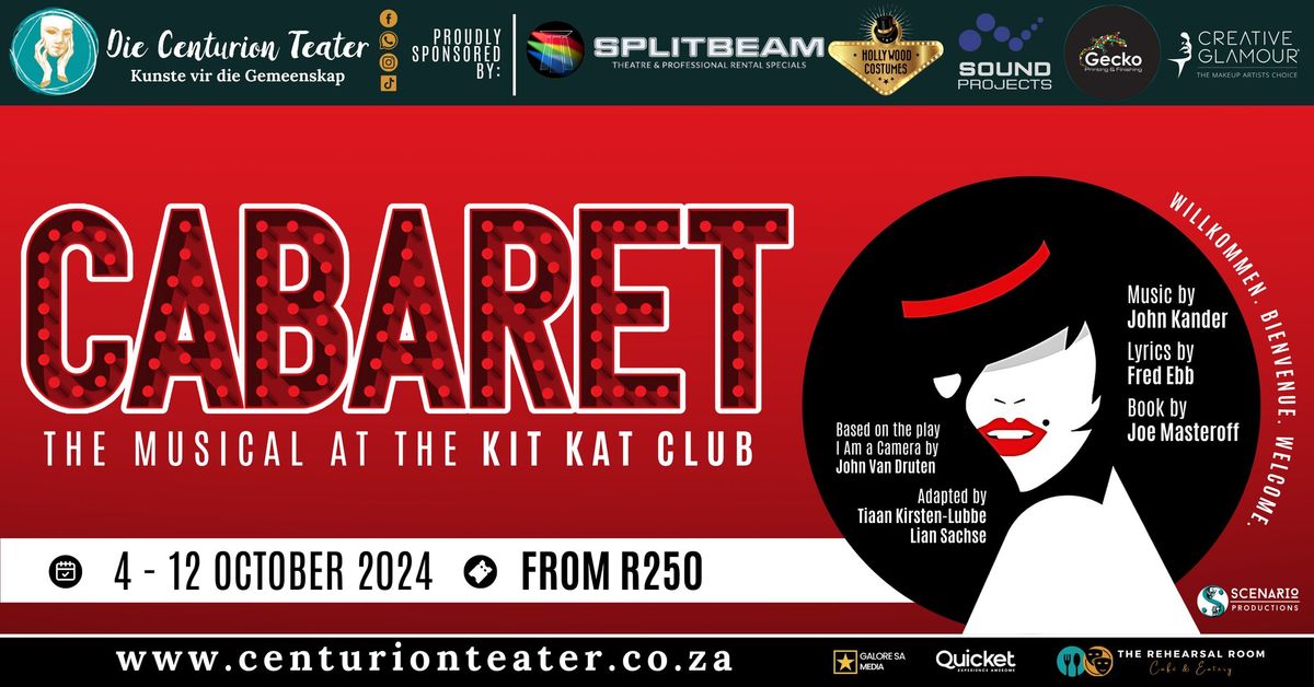 CABARET - The Musical at the Kit Kat Club  | Die Centurion Teater