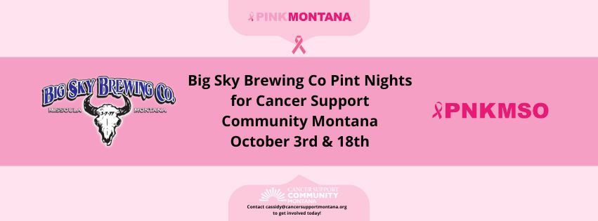 PNKMSO: Big Sky Brewing Co Pint Night for CSCMT