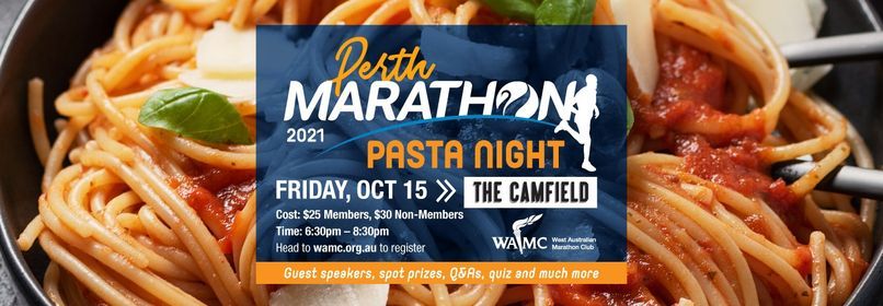 Perth Marathon Pasta Night