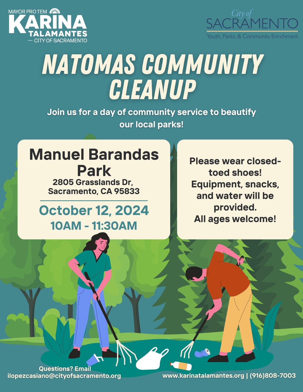 Natomas Community Cleanup - Manuel Barandas Park