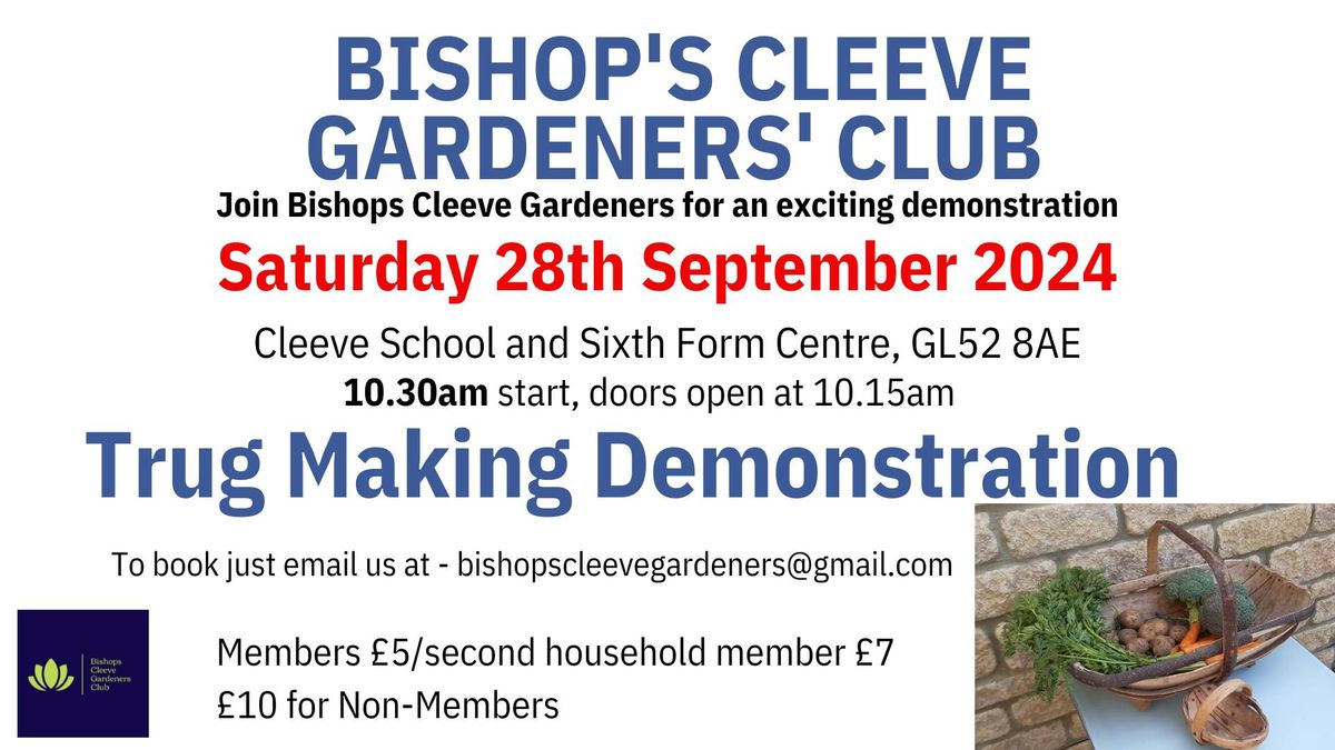 Bishops Cleeve Gardeners' Club Demonstration Event