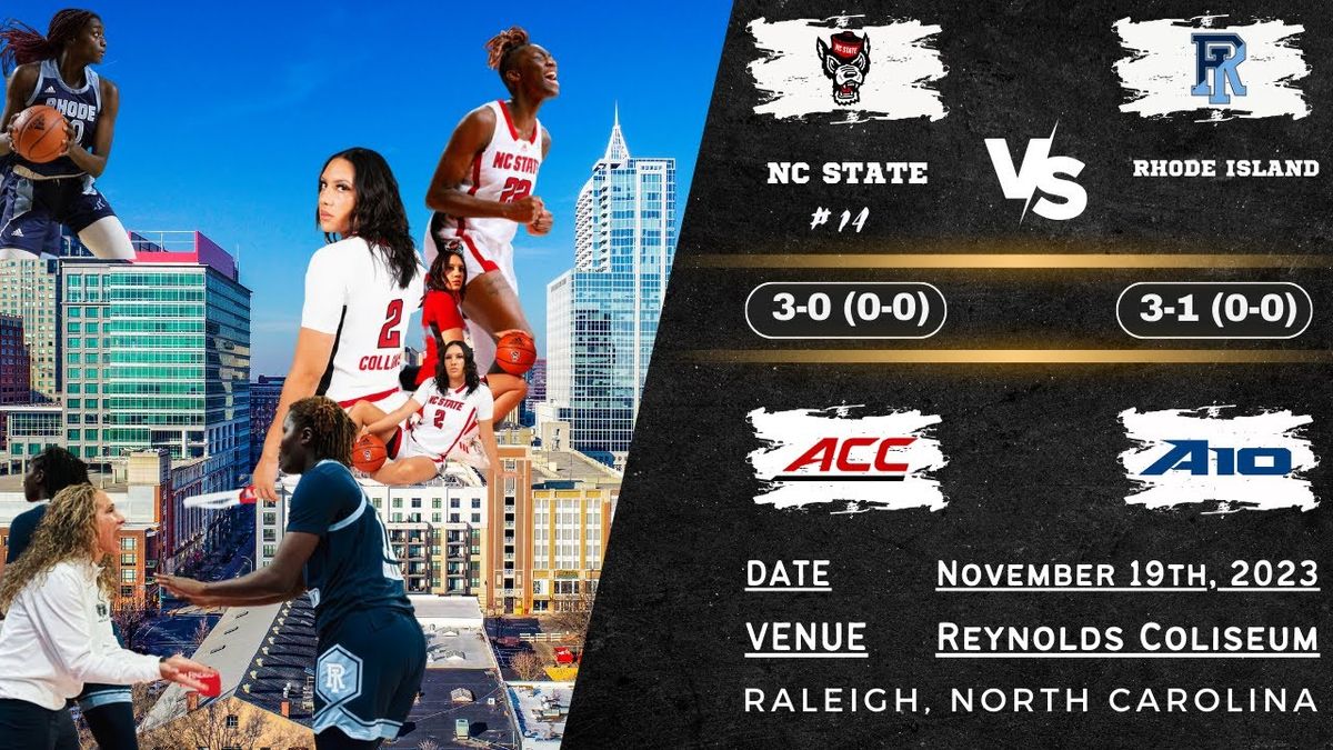 Rhode Island Rams at North Carolina State Wolfpack Womens Basketball at Reynolds Coliseum