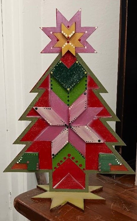 Barn Quilt Christmas Tree