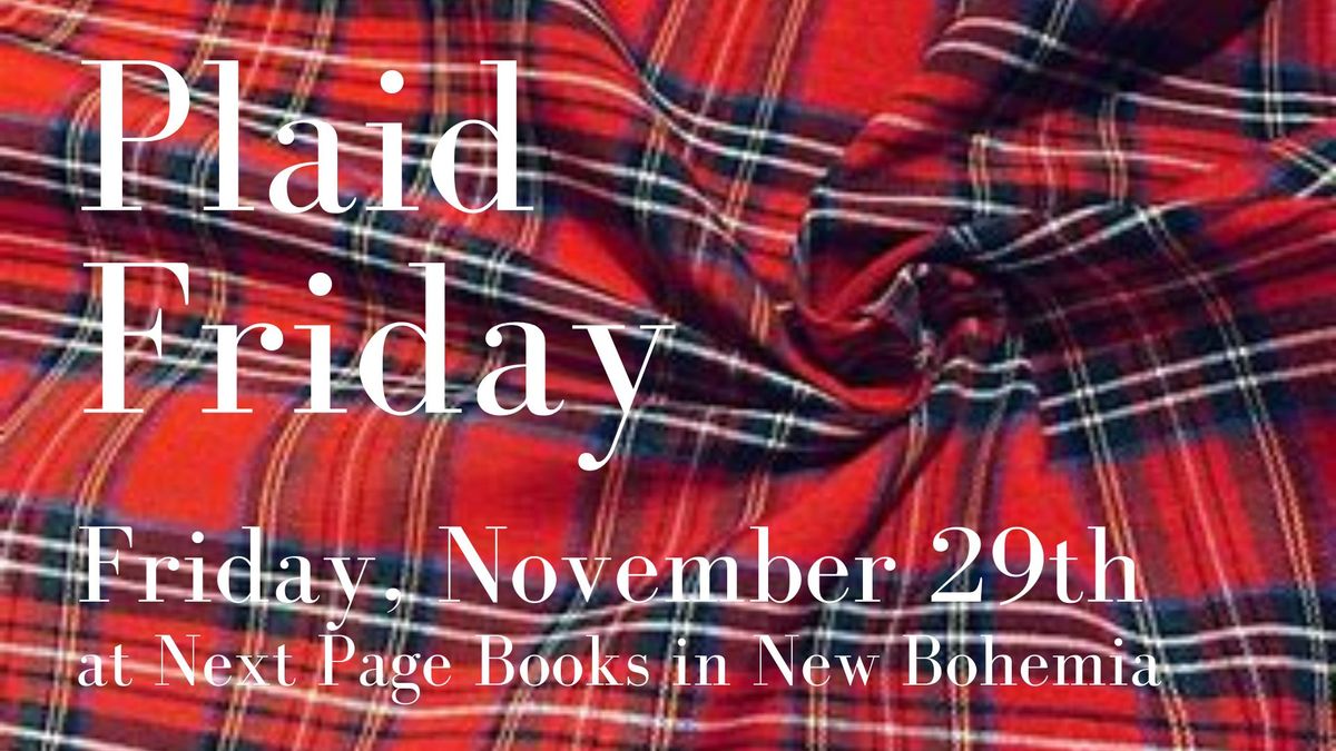 Plaid Friday at Next Page Books