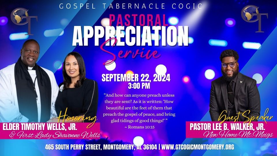 Gospel Tabernacle COGIC Pastoral Appreciation Service