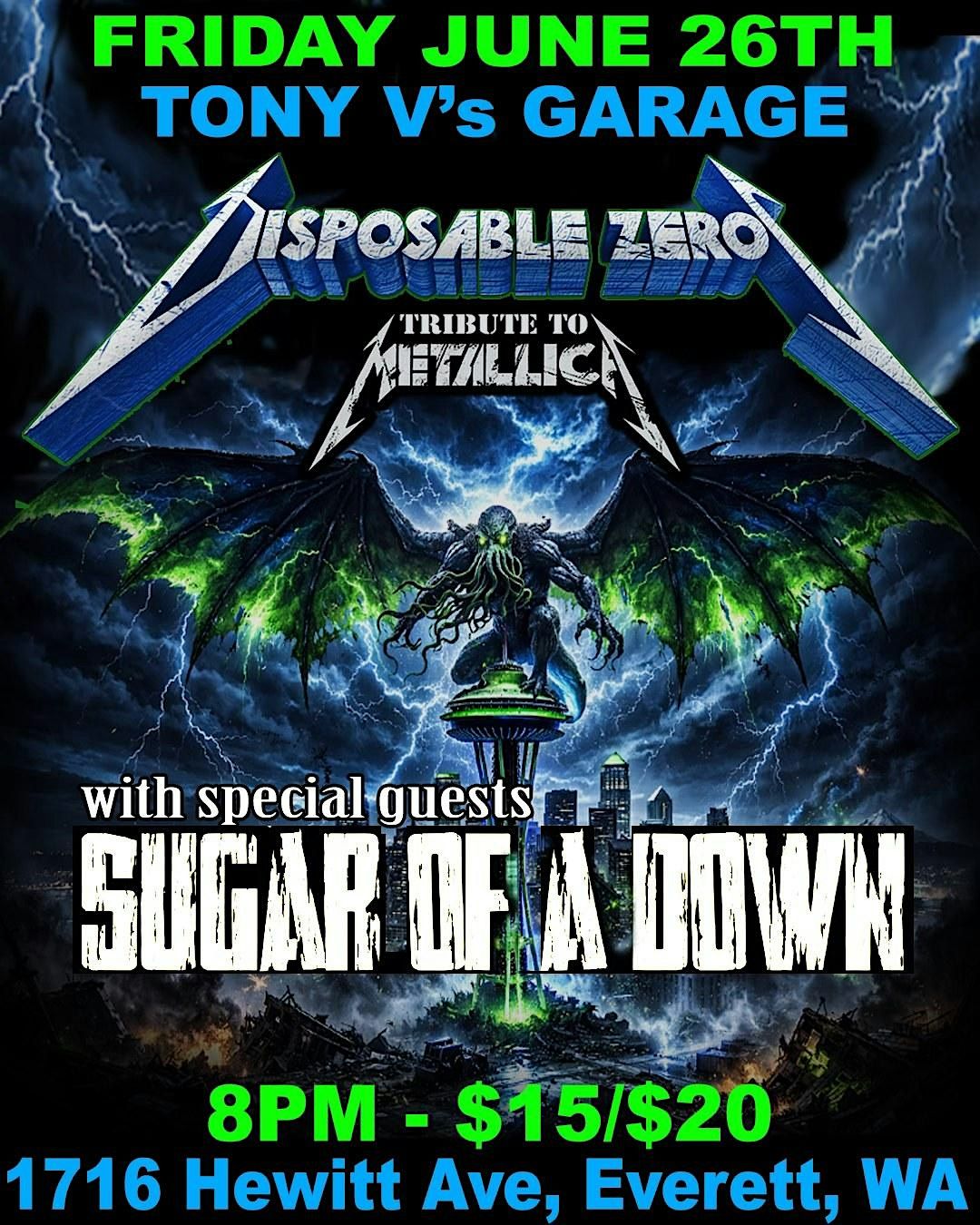 Disposable Zeros with Sugar of a Down